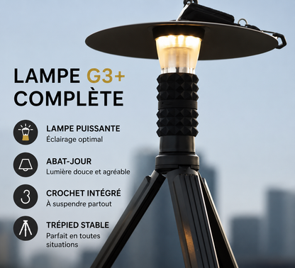 Lampe de camping Rechargeable LED 3000 mAh - LUNEIXO