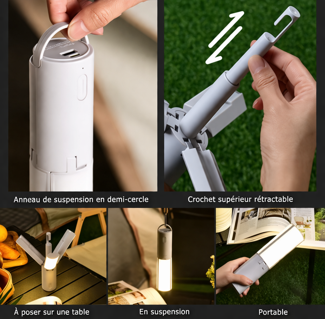 Lampe pliable multifonctions - Luneixo