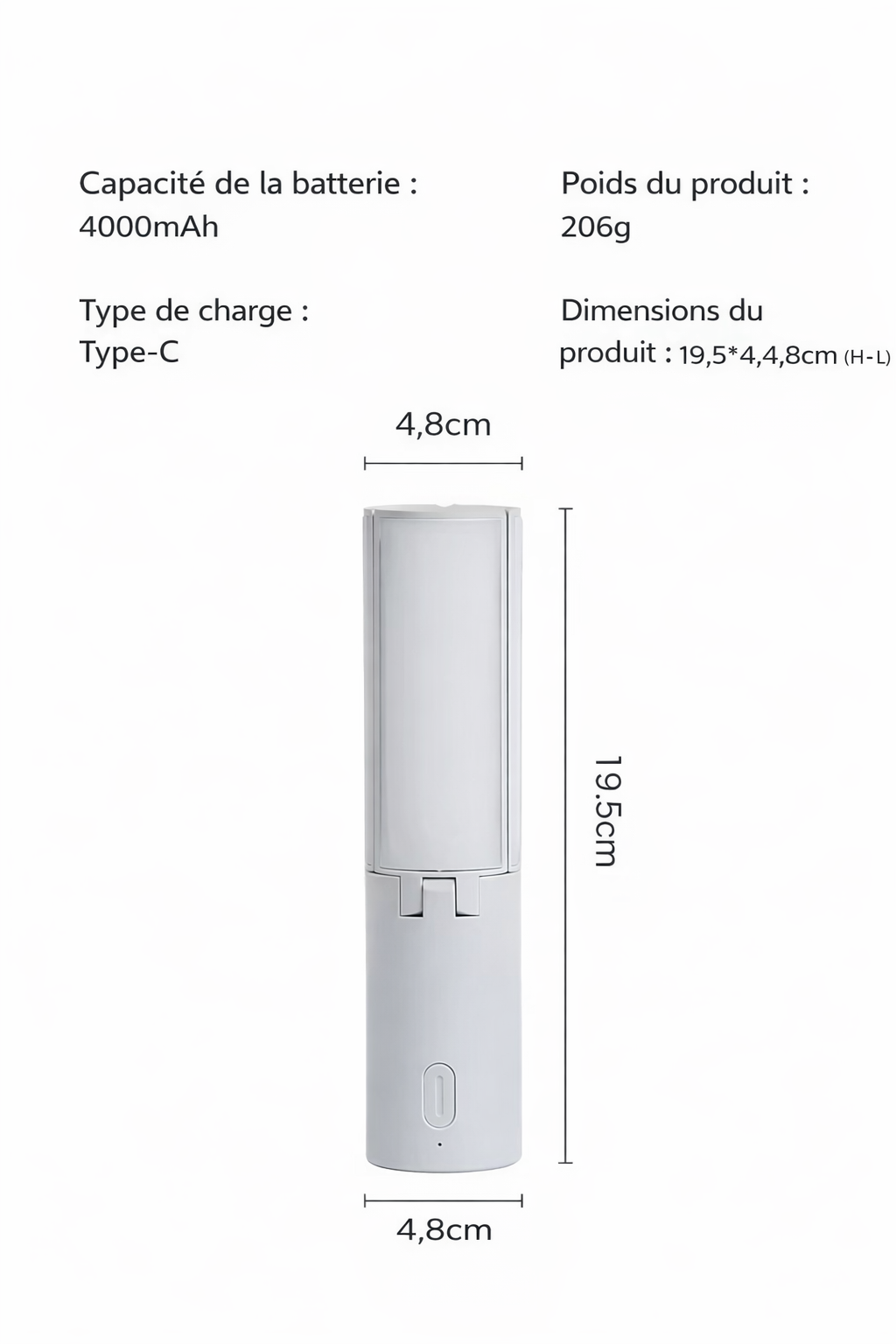 Lampe pliable multifonctions - Luneixo