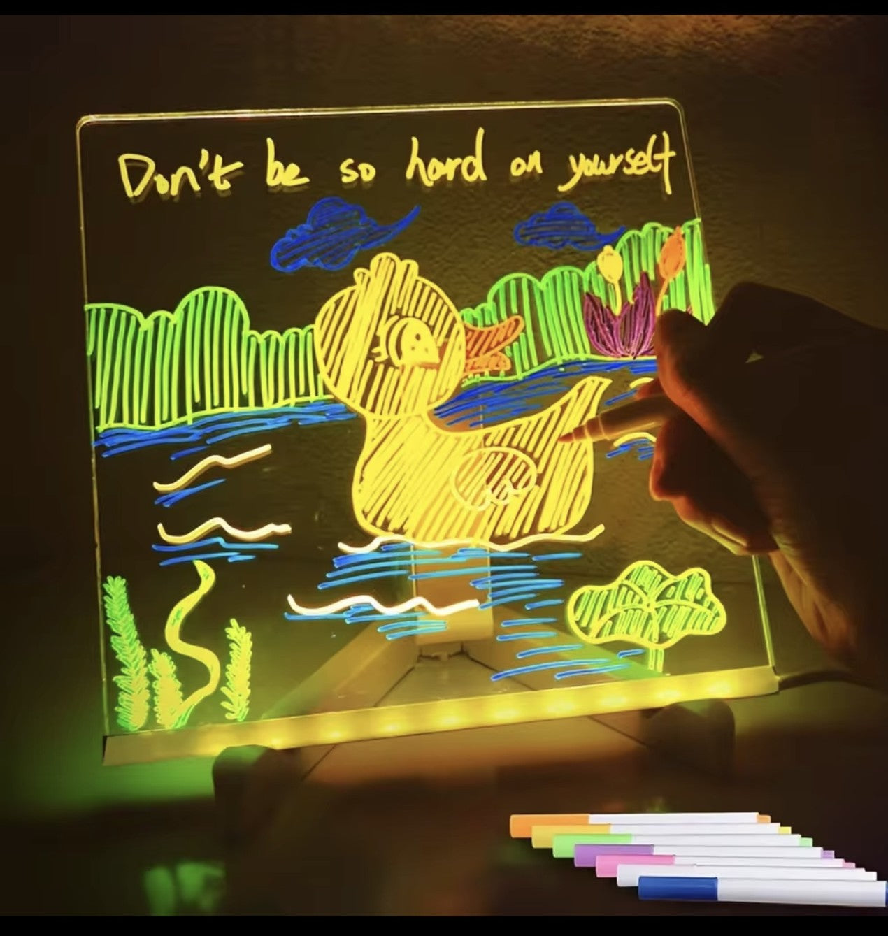 Tableau de création en acrylique LED - Luneixo